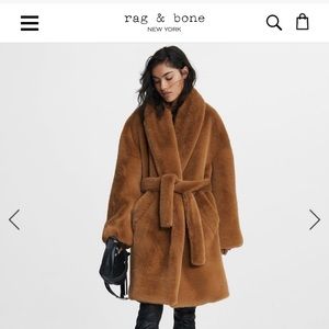Rag & Bone Bijou Faux Fur Coat